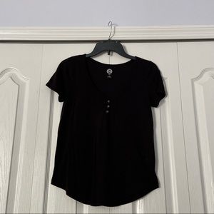 Black Henley Top (XS)